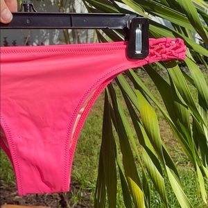 Victoria Secret Hot Pink Macrame Itsy Bikini Bottoms